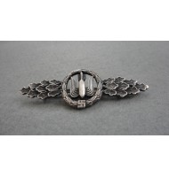 WW2 Front Flying Clasp for Bombers - in Siver
