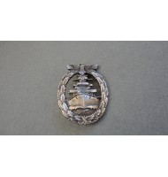 WW2 Kriegsmarine High Seas Fleet Badge - in Silver