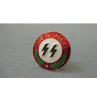 WW2 German Nazi - SS Badge  "SIEG HEIL" 