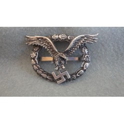 WW2 German Luftwaffe Observer Pilot Badge - in Silver