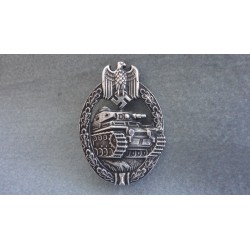 WW2 German Panzer Assault Badge - Silver