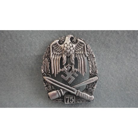 WW2 German General Assault  Badge - 75 Actions