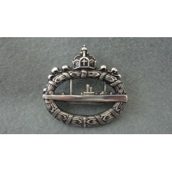 WW1 Imperial German U-BOAT Submarine - Badge in Silver