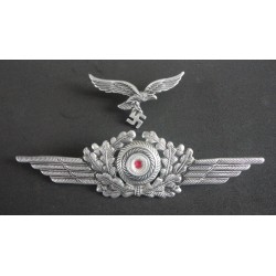 WW2 German Luftwaffe (Air Force) Officer Visor Cap-Metal