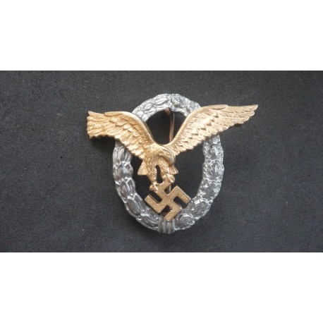 WW2 German Luftwaffe Pilot Observer Badge - Gold