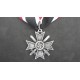 WW2 German Knights Cross of War Merit-Cross with Swords in Silver