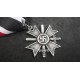WW2 German Knights Cross of War Merit-Cross with Swords in Silver